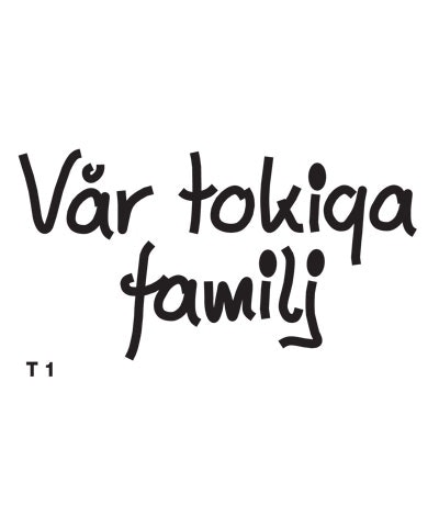 Vår tokiga familj - Funky Family - dekaler i unika karaktärer