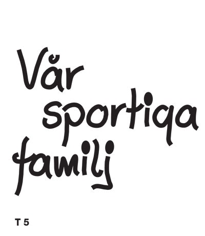 Vår sportiga familj - Funky Family - dekaler i unika karaktärer