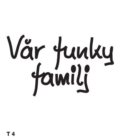 Vår funky familj - Funky Family - dekaler i unika karaktärer