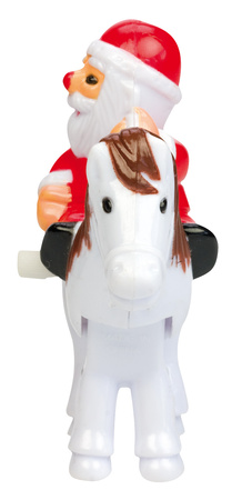 Mini rider Santa framifrån  - jultomte till häst