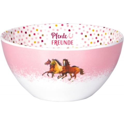 Frukostskål rosa Horse Friends Spiegelburg