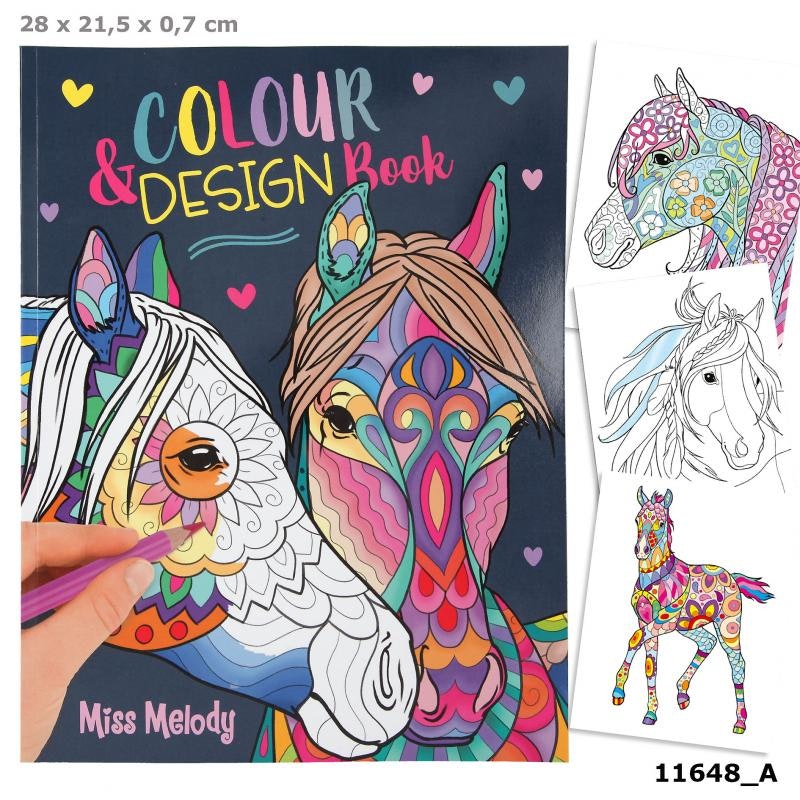 Miss Melody Color & Design målarbok