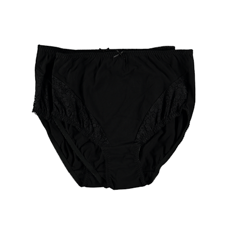 Maxi Brief W Lace CROSSBOW 2 Pack Svart