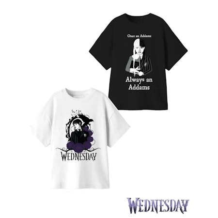 T-Shirt WEDNESDAY 2 Pack Svart / Vit