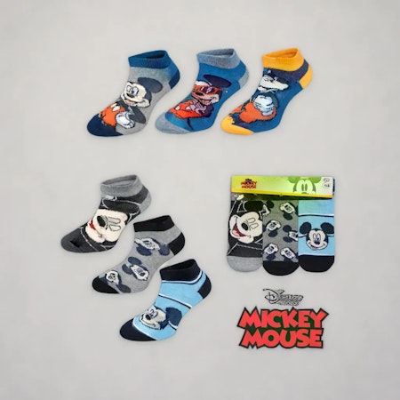 DISNEY MICKEY & MINNIE Låga Sneaker 6 Pack