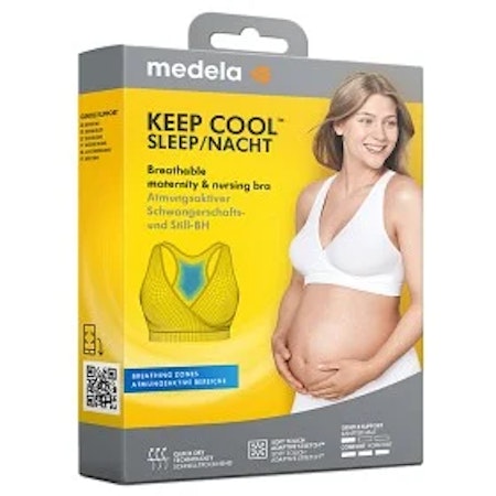 MEDELA Keep Cool Natt- och Amnings-BH L Vit 1 Pack