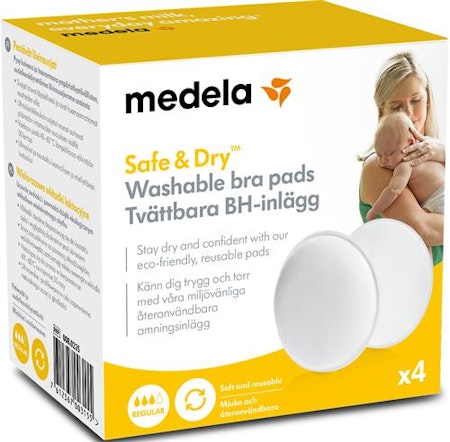 MEDELA BH-Inlägg Tvättbara 4 St