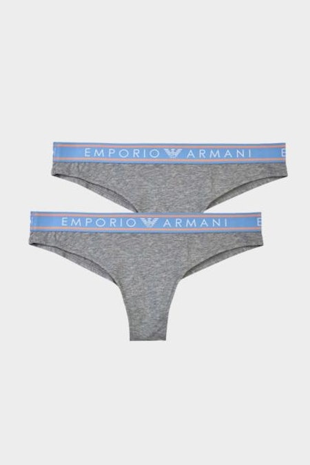 EMPORIO ARMANI Trosor 2 Pack Ljus Melangegrå