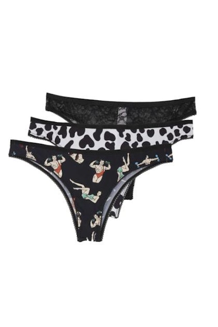 MOSCHINO  Brasilianska Trosor 3 Pack Flerfärgad