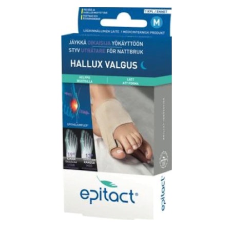 EPITACT Hallux Valgus Styv Uträtare Nattbruk M