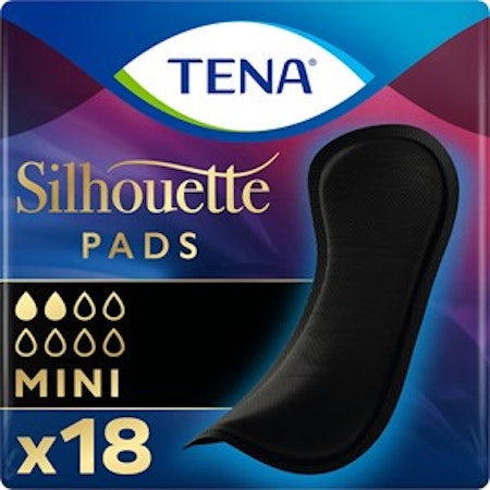 TENA Silhouette Svart Mini 18-pack