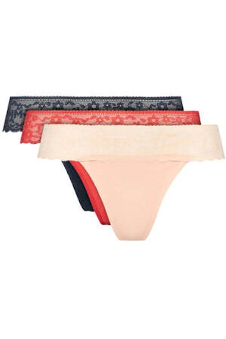 TOMMY HILFIGER Stringtrosor 3 Pack Multi