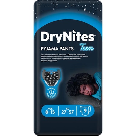 DRYNITES Nattblöja pojke 8-15 år 9 St