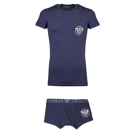 EMPORIO ARMANI Set Kalsonger och T-Shirt Marin