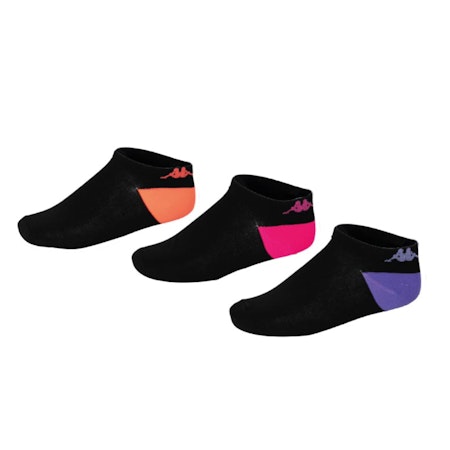 KAPPA Sneaker Strumpor 3 Par Svart/Lila