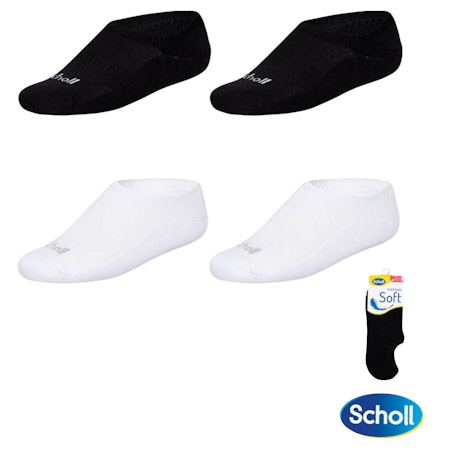SCHOLL Footie 2 Pack