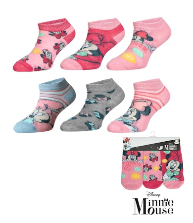 Disney Minnie Mouse Strumpor 6 Par