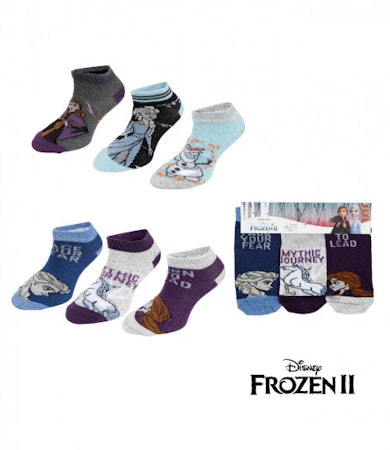 FROZEN 2 Låga Strumpor 6 Pack
