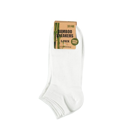 Bamboo Sneaker CROSSBOW 3 Pack Vit