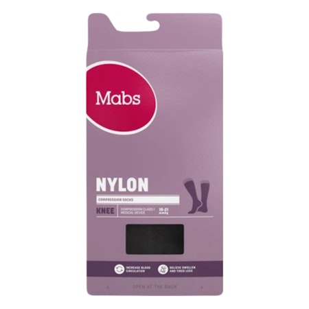 MABS Nylon Knee Wide Black XL 1 Par