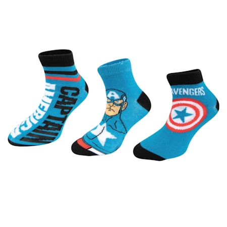 MARVEL AVENGERS Låga Strumpor 3 par