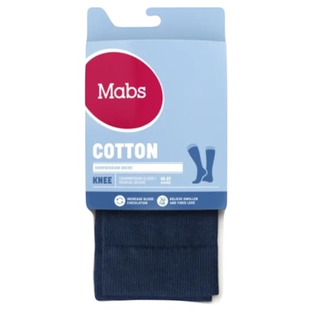 MABS Cotton Knee Navy XXL 1 Par