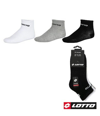Låga Strumpor LOTTO 3 Pack Mix