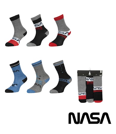 Långa Strumpor NASA 3 Pack