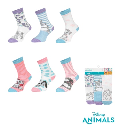 DISNEY ANIMALS Strumpor 3 Pack