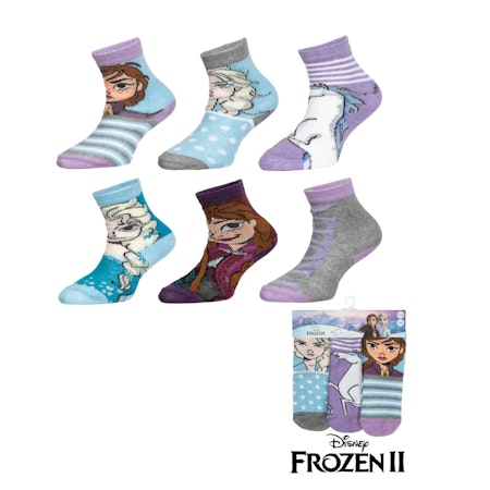 DISNEY FROZEN Låga Strumpor 3 Pack