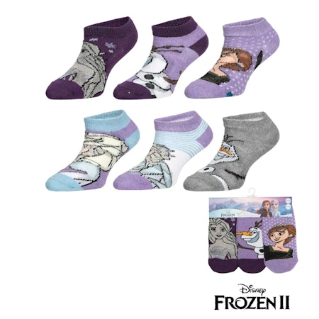 Låga Strumpor DISNEY FROZEN 3 Pack