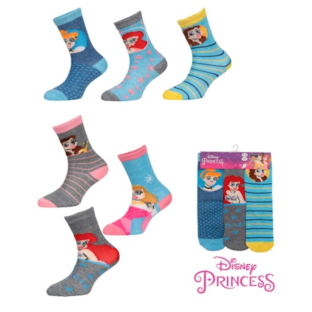 Långa Strumpor DISNEY PRINCESS 3 Pack
