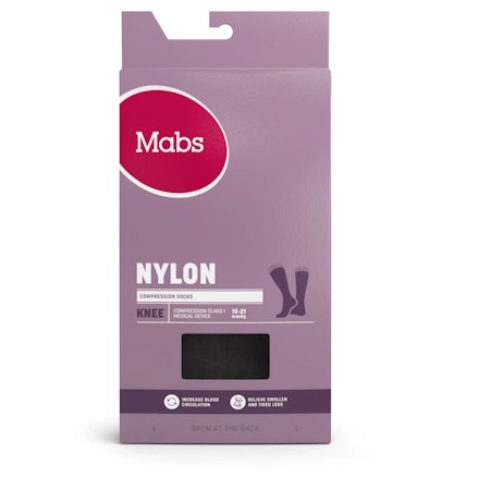 MABS Nylon Knee Design Svart L 1 Par