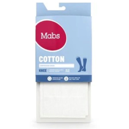 MABS Cotton Knee Vit XXL 1 Par