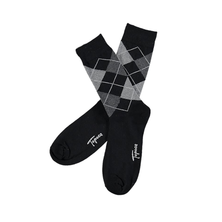 Socks Argyle TOPECO Bomull 1 par