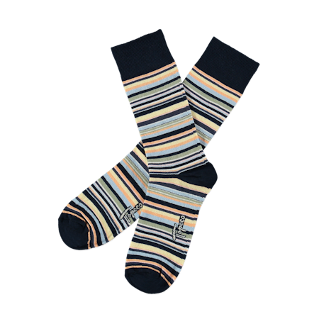 Socks Multistripe TOPECO Cotton 1 Par