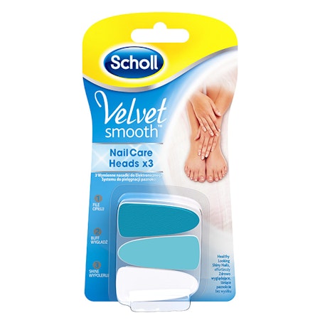 SCHOLL Velvet Smooth Nagelfil Refill 1 Pack 3 Huvuden