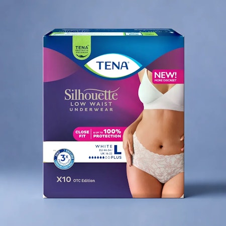 TENA Silhouette Plus Low Waist 10 St Vit L