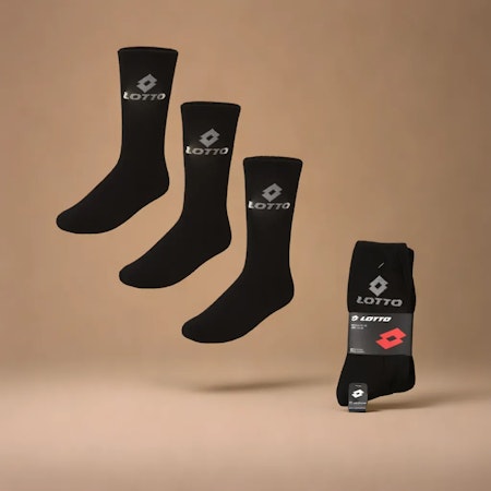 Tennis Socks LOTTO Svart 3 Pack