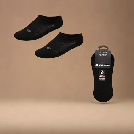 LOTTO Footie 2 Pack Svart