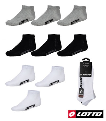 LOTTO Lågskurna Sneaker Socks 3 Pack