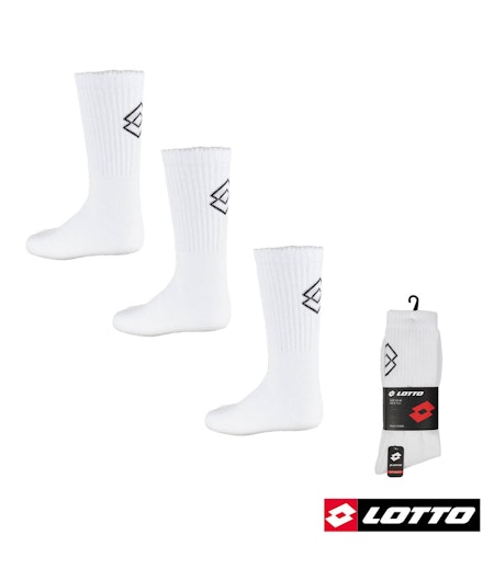LOTTO Tennis Socks 3 Pack Vit