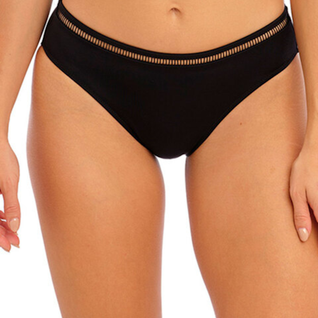 FANTASIE East Hampton Black Mid Rise Bikini Brief