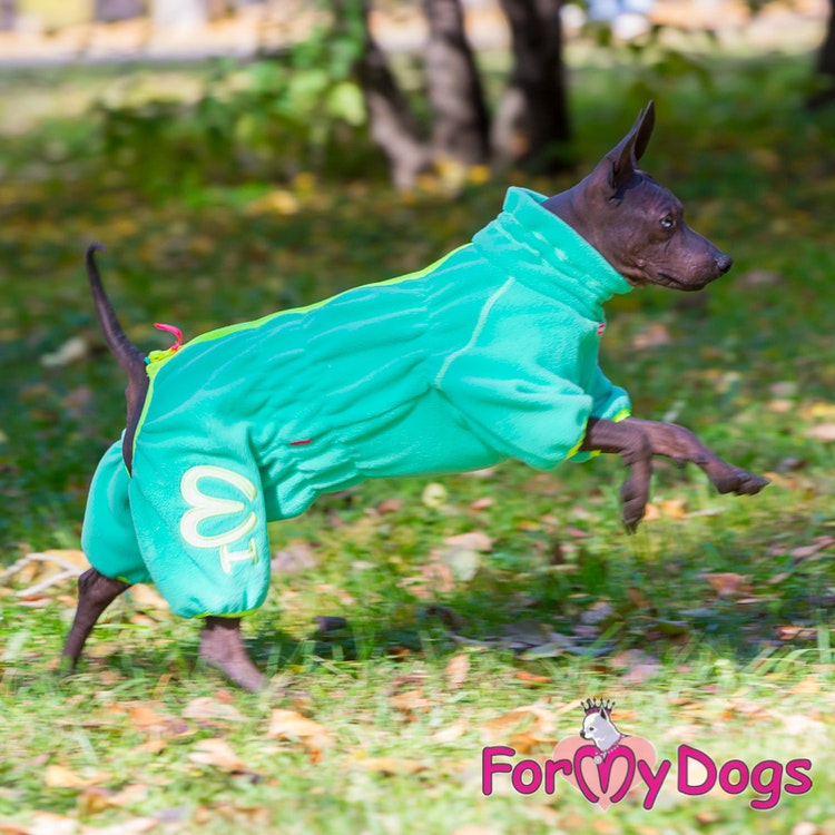 Suit Fleece Overall "Green" Tik "For My Dogs"