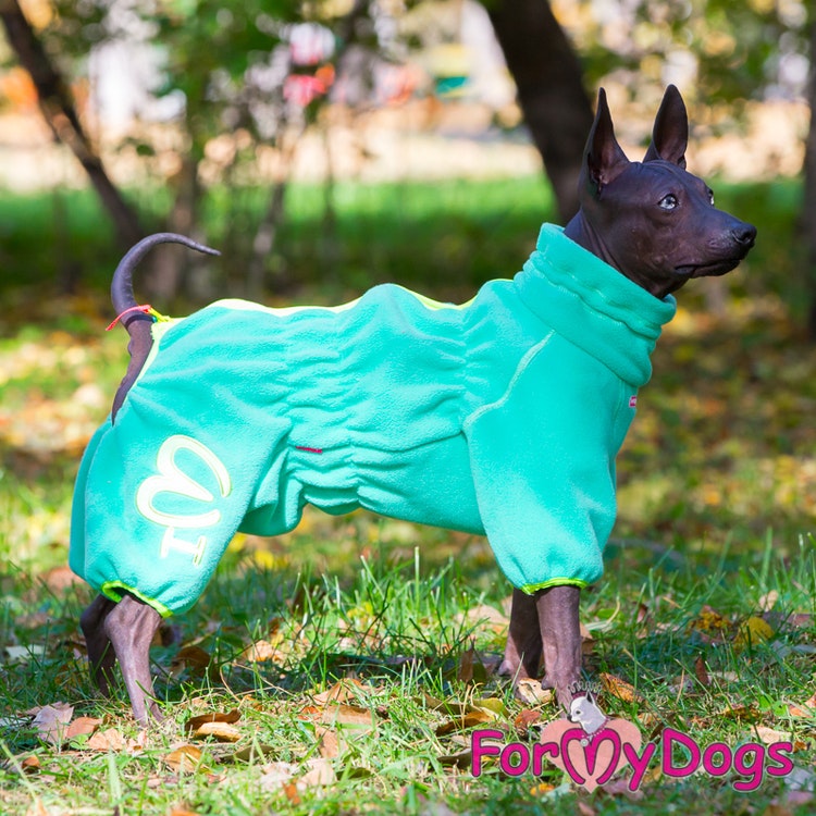 Suit Fleece Overall "Green" Tik "For My Dogs"