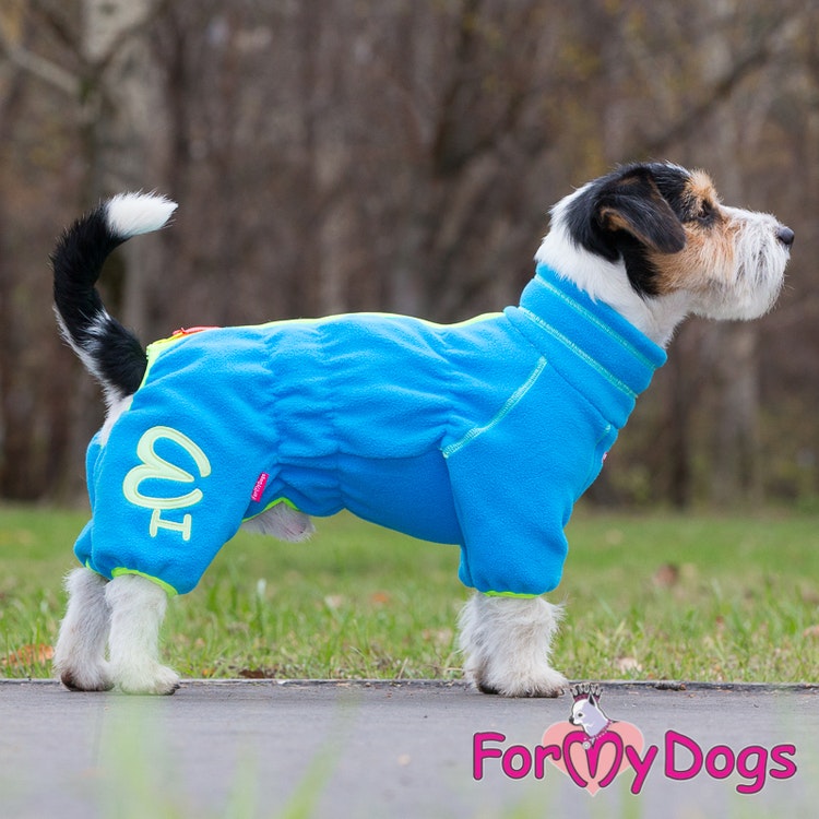 Suit Fleece Overall "Blue" Hane "For My Dogs"