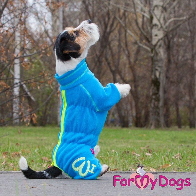 Suit Fleece Overall "Blue" Hane "For My Dogs"