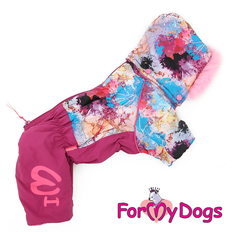 Varm Vinteroverall "Pink Pattern" Tik "For My Dogs"