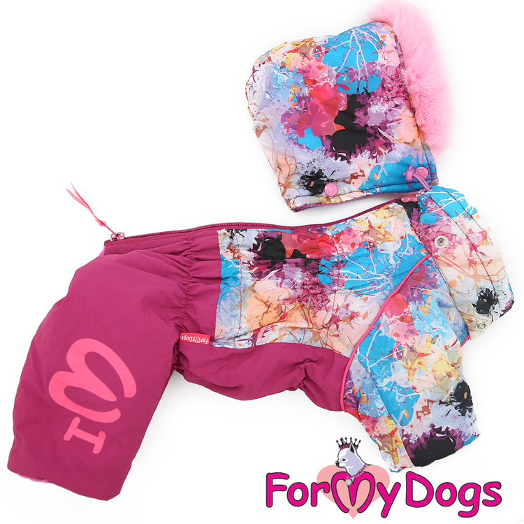 Varm Vinteroverall "Pink Pattern" Tik "For My Dogs"