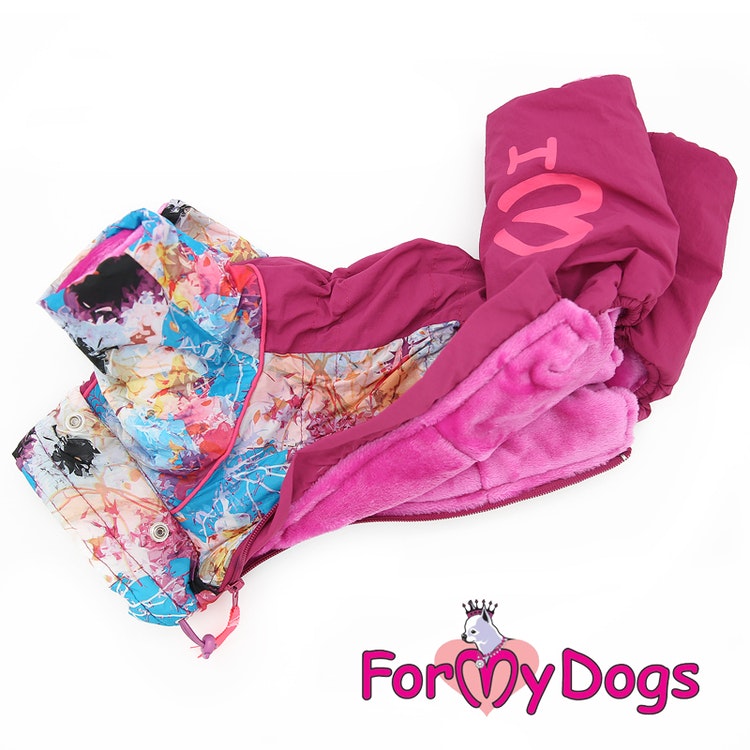 Varm Vinteroverall "Pink Pattern" Tik "For My Dogs"